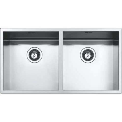سینک ظرفشویی  دو لگن الیکا مدل SINK A ST U2B 78.40 RO